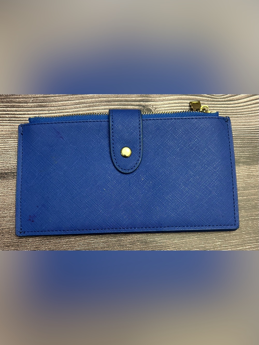 Source Unknown Blue Snap & Zip Women's Wallet